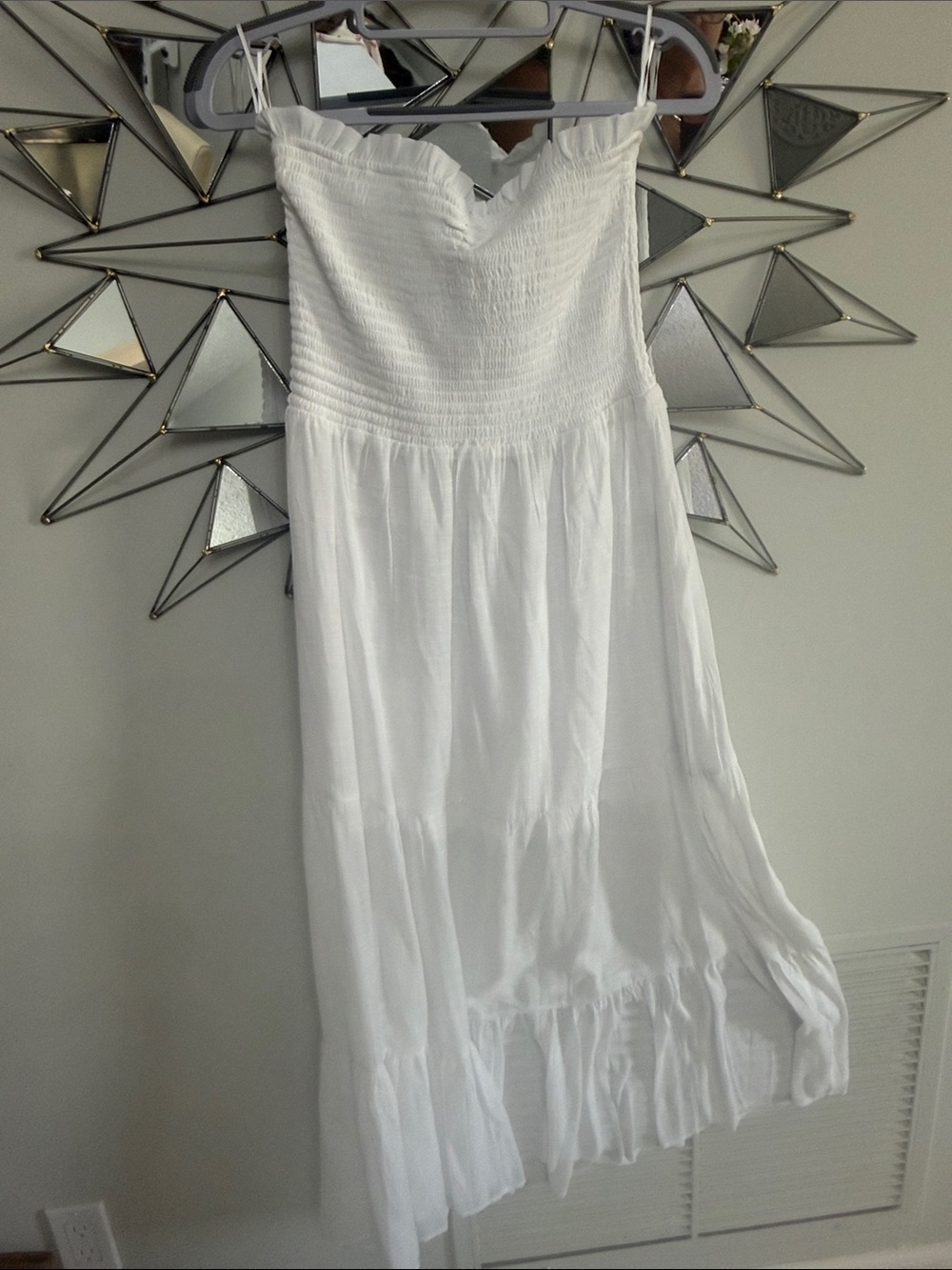 Love Tree White Strapless Sundress